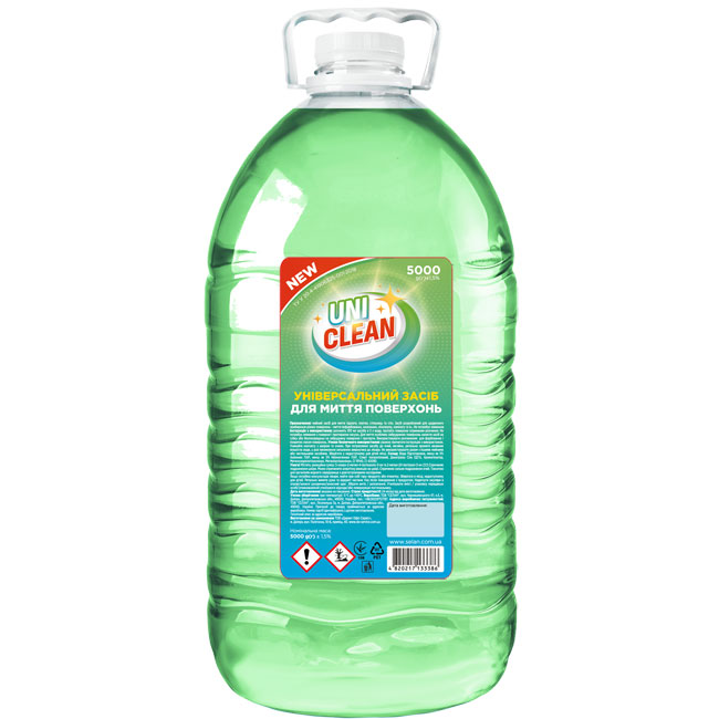 Засіб миючий універсальний для підлоги 5л, UNICLEAN